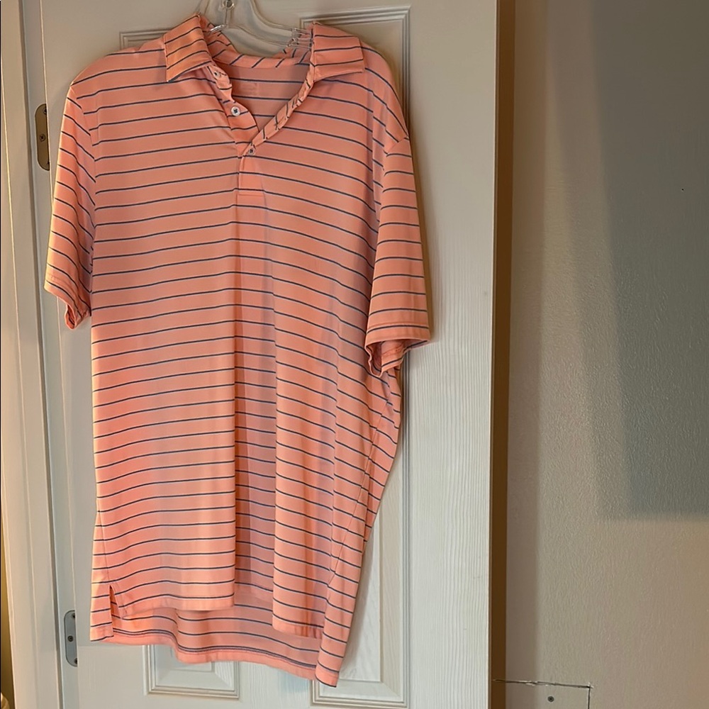 Set of 3 Southern Tide orange blue and green polo shirts